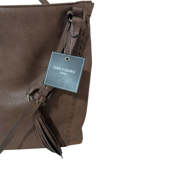 Darcy Marks London Tote Bag Purse Brown Handbag - Picture 4 of 13